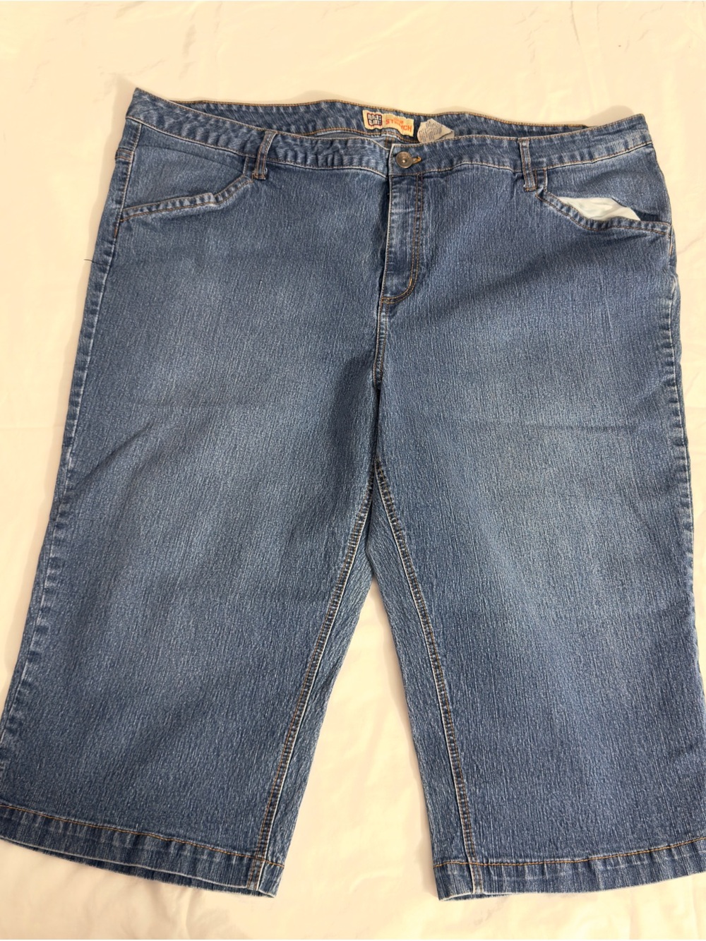 Classic Women's Denim Bermuda Shorts - Blue Size 26W